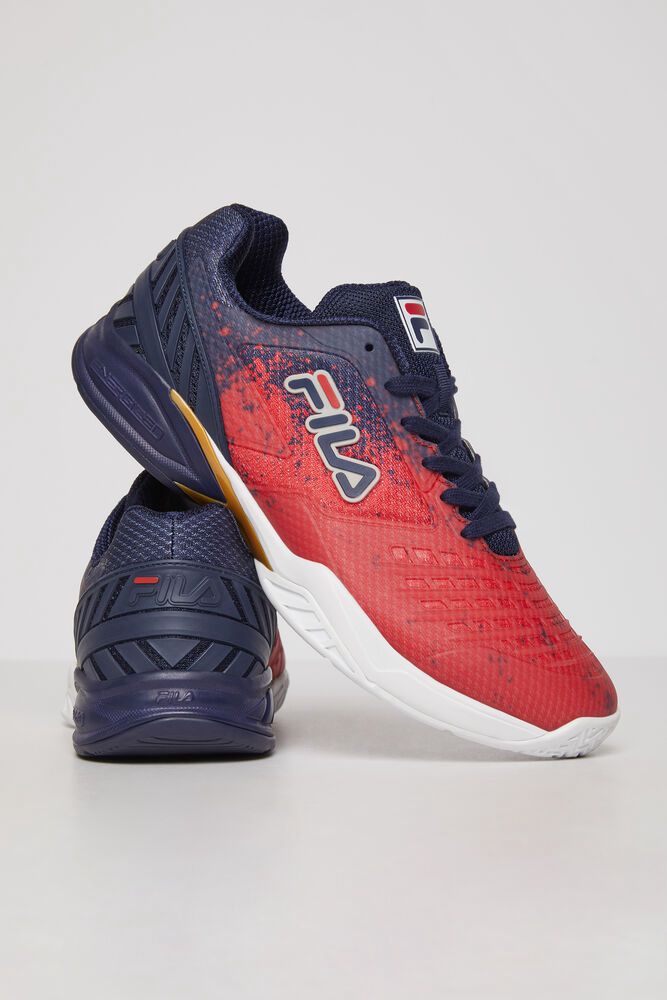 Fila Miesten Tenniskengät Axilus 2 Energized Laivastonsininen/Punainen - WCTU-03194